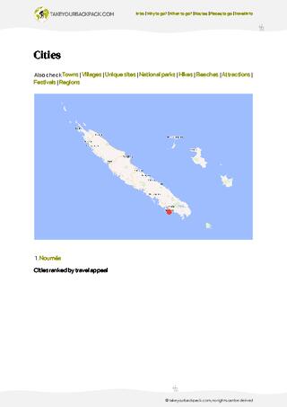 example page 4 from our offline Travel Guide for New Caledonia